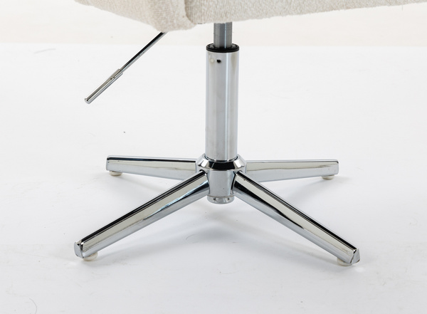 HR250CROSS Scaun Crem Boucle Bază Cromata