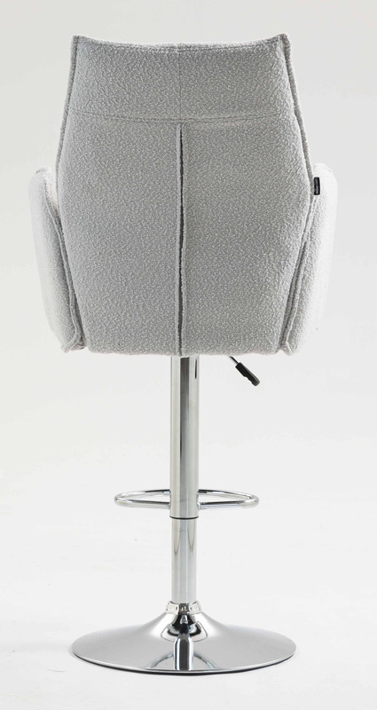 HR280W Scaun Gri Boucle cu Bază Cromata