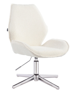 HR350CROSS Scaun Boucle din Catifea Bază Cromata