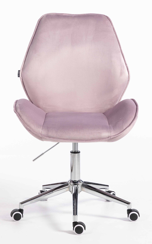 HR350K Scaun Mov din Catifea Bază Cromata