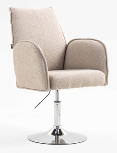 HR280N Scaun Latte Boucle cu Bază Cromata