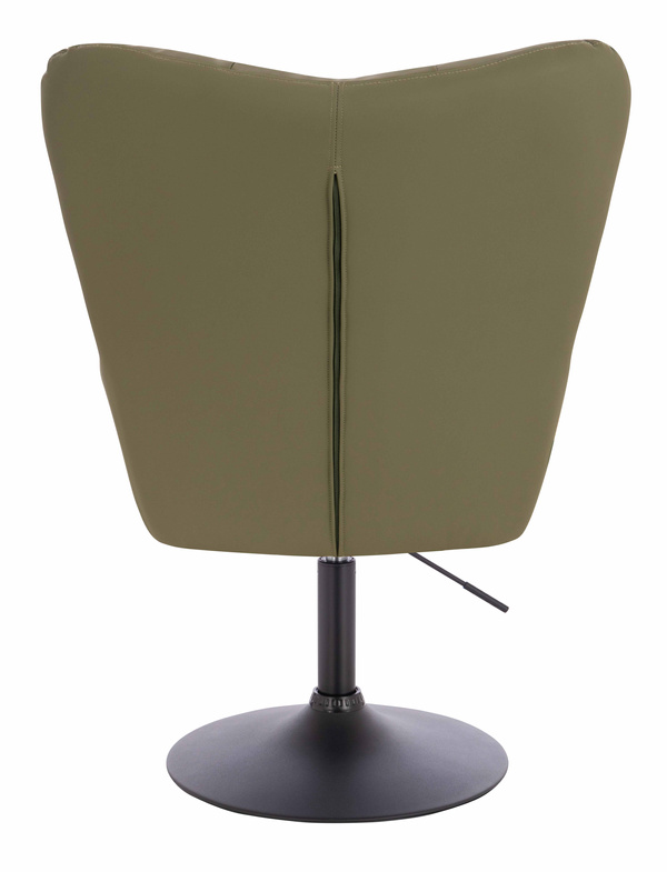 HR650N Scaun Khaki Piele Ecologica Premium Soft cu Bază Neagră