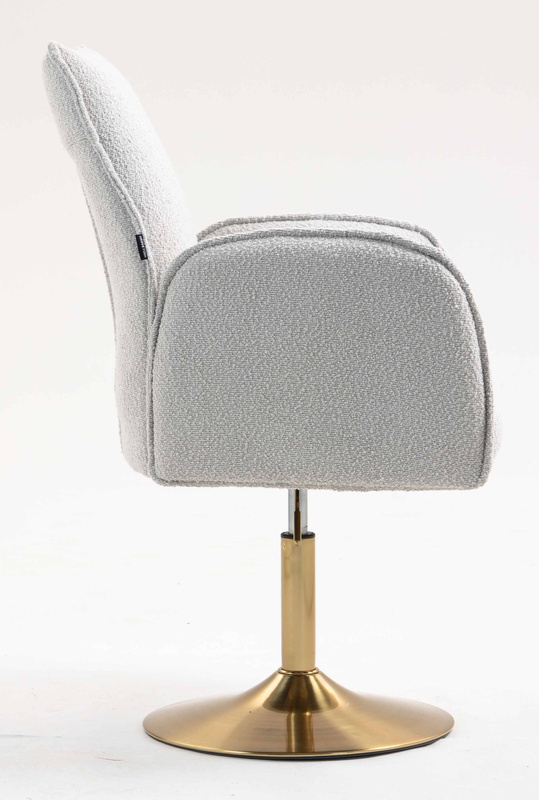HR280N Scaun Gri Boucle cu Bază Aurie