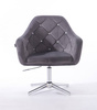 HR830CROSS Scaun Catifea Grafit