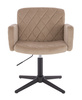 HR802CROSS Scaun Latte din Catifea cu Bază Neagră