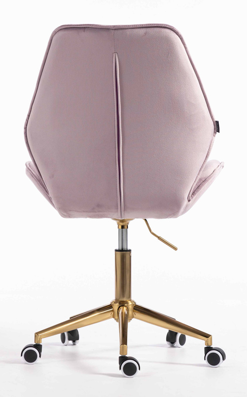 HR350K Scaun Mov din Catifea Bază Aurie