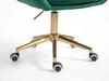 HR2055K Scaun Verde din Catifea cu Bază Aurie