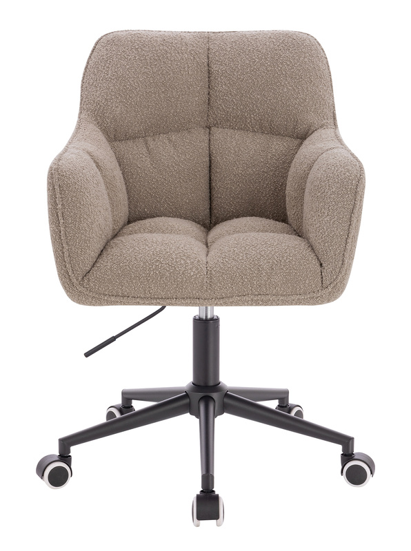 HR550K Scaun Latte Boucle cu Bază Neagră