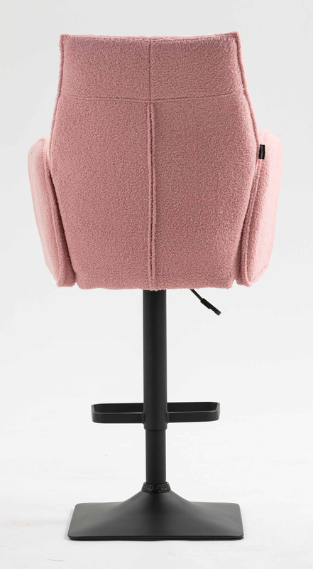 HR280KW Scaun Roz Pudra Boucle cu Bază Neagră