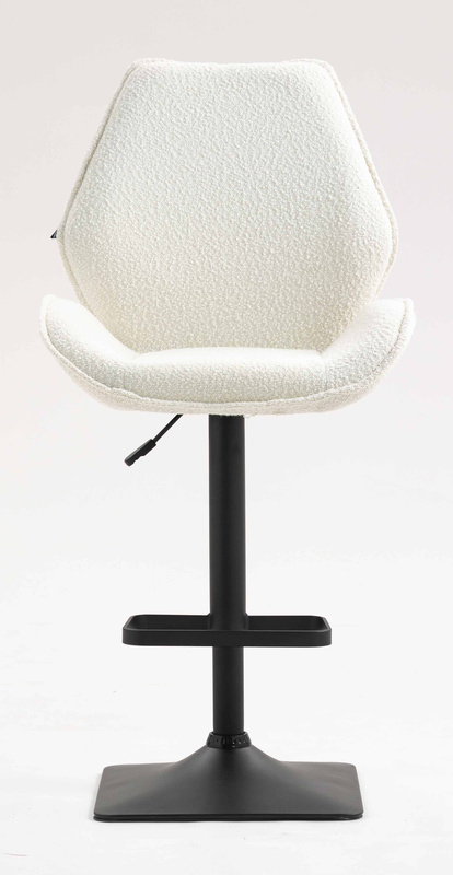 HR350KW Scaun Crem din Boucle Bază Neagră