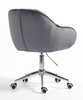 HR2055K Scaun Grafit din Catifea cu Bază Cromata