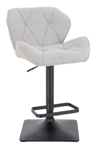 HR111KW Scaun Gri  Boucle cu Bază Neagră