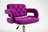 HR8403K Scaun Catifea Fucsia Bază Aurie