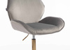 HR350K Scaun Gray din Catifea Bază Aurie