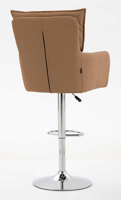 HR250W Scaun Piele Ecologică Premium Soft Culoare Caramel Bază Cromata