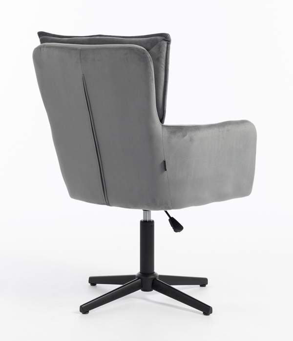 HR250CROSS Scaun Catifea Grafit Bază Neagră