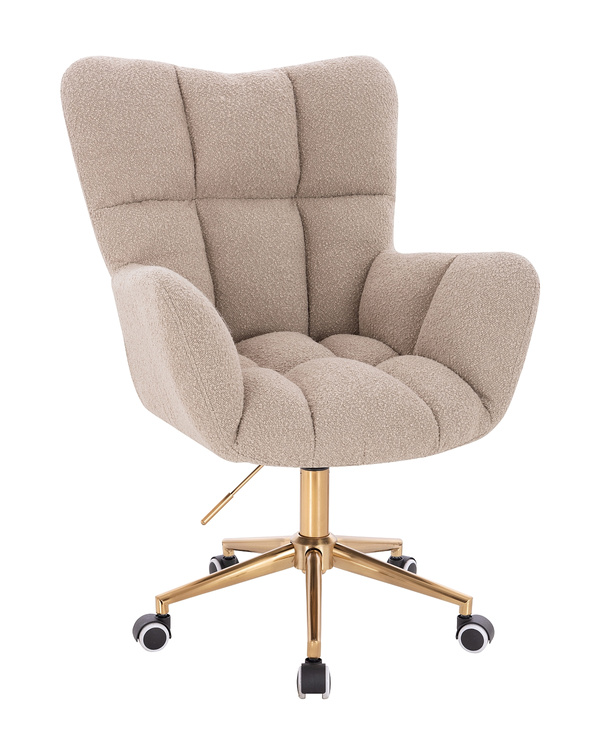 HR650K Latte Boucle Scaun Bază Aurie