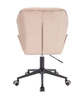 HR212K Scaun Latte Catifea cu Bază Neagră
