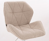 HR212CROSS Scaun Latte Boucle cu Bază Cromata