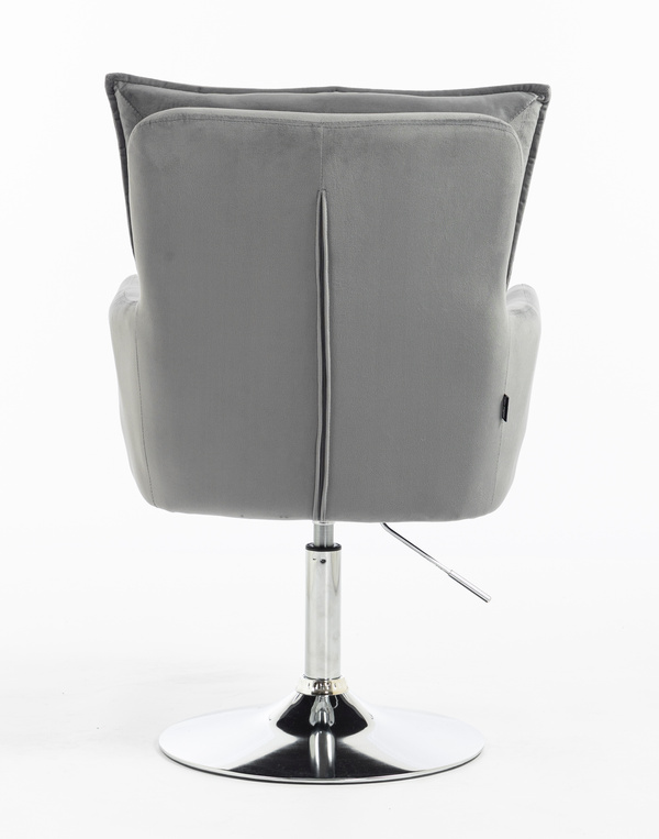 HR250N Scaun Catifea Grafit Bază Cromata