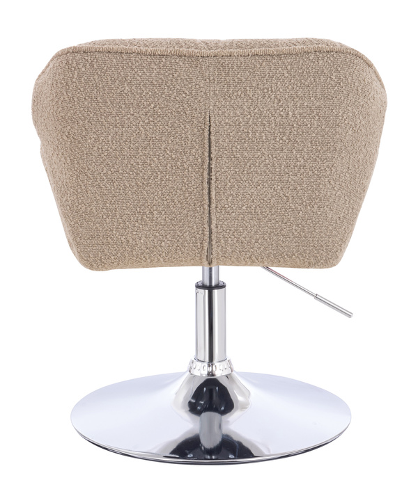 HR111N Scaun Latte Boucle cu Bază Cromata