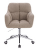 HR550K Scaun Latte Boucle cu Bază Cromata