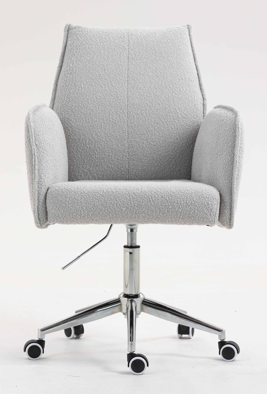 HR280K Scaun Gri Boucle cu Bază Cromata