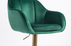 HR2055W Scaun Verde din Catifea cu Bază Aurie
