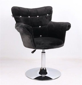 HR804CN SCAUN CATIFEA NEGRU