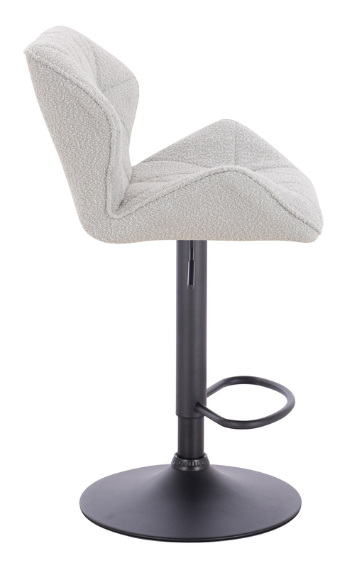 HR111W Scaun Gri Boucle cu Bază Neagră