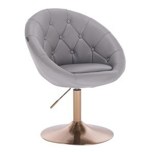 HC8516N Scaun Gri cu Bază Aurie