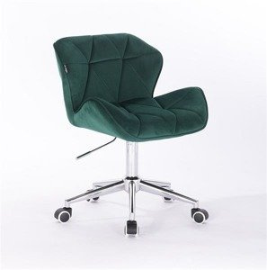 HR111K Scaun Verde din Catifea