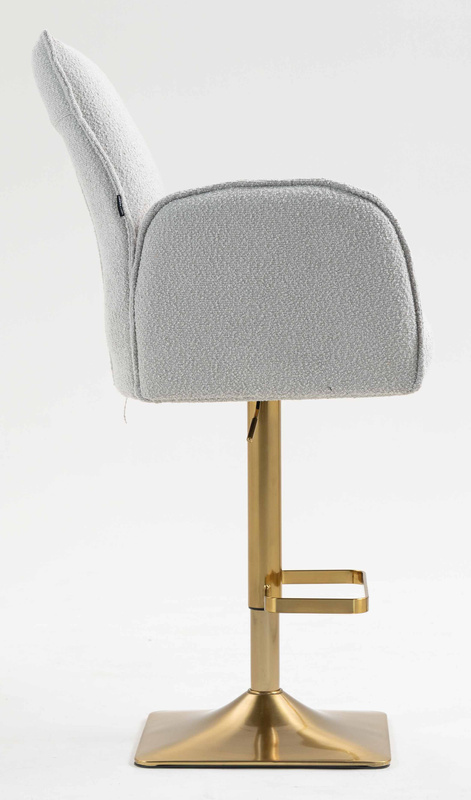 HR280KW Scaun Gri Boucle cu Bază Aurie
