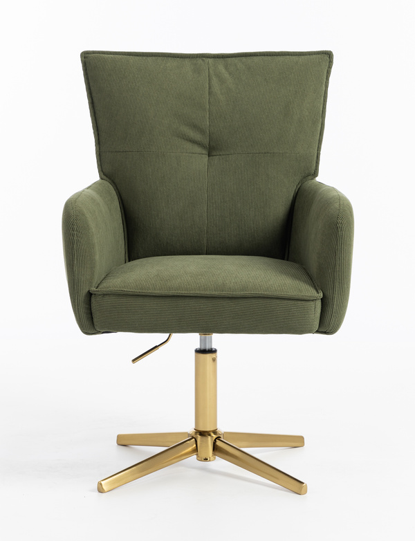 HR250CROSS Scaun Zsályazöld Prémium Kordbársony Bază Aurie