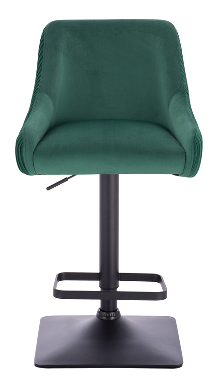 HR920KW Scaun Verde din Catifea cu Bază Neagră
