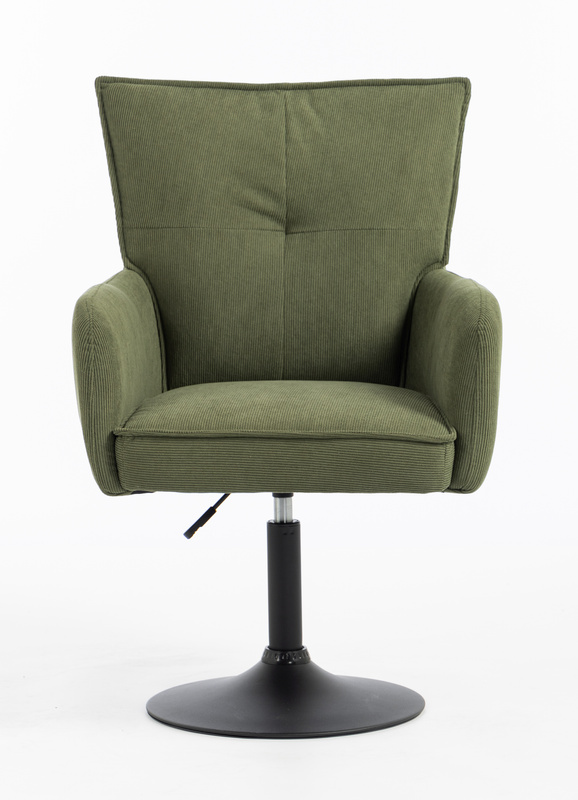 HR250N Scaun Zsályazöld Prémium Kordbársony Bază Neagră