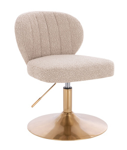 HR193N Scaun Latte Boucle cu Bază Aurie