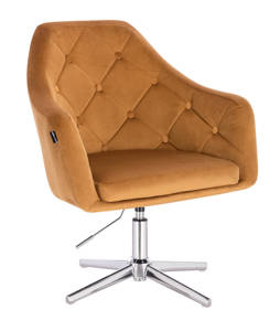 HR831CROSS Scaun Catifea Galben