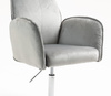HR280N Scaun Gray din Catifea cu Bază Cromata
