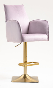 HR280KW Scaun Mov din Catifea cu Bază Aurie