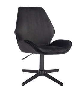 HR350CROSS Scaun Neagră din Catifea Bază Neagră