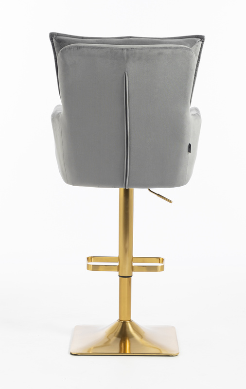 HR250KW Scaun Catifea Grafit Bază Aurie