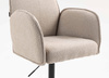 HR280K Scaun Latte Boucle cu Bază Neagră