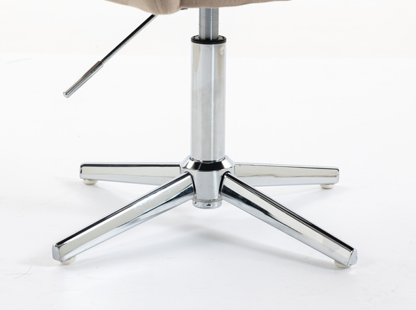 HR250CROSS Scaun Catifea Latte Bază Cromata