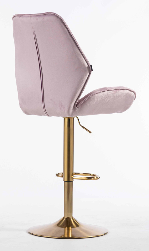 HR350W Scaun Mov din Catifea Bază Aurie