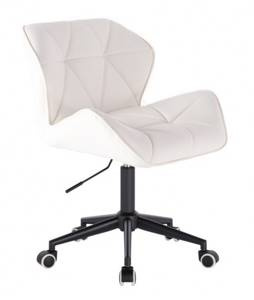 HC111K Scaun Alb cu Bază Aurie