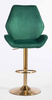 HR350W Scaun Verde din Catifea Bază Aurie
