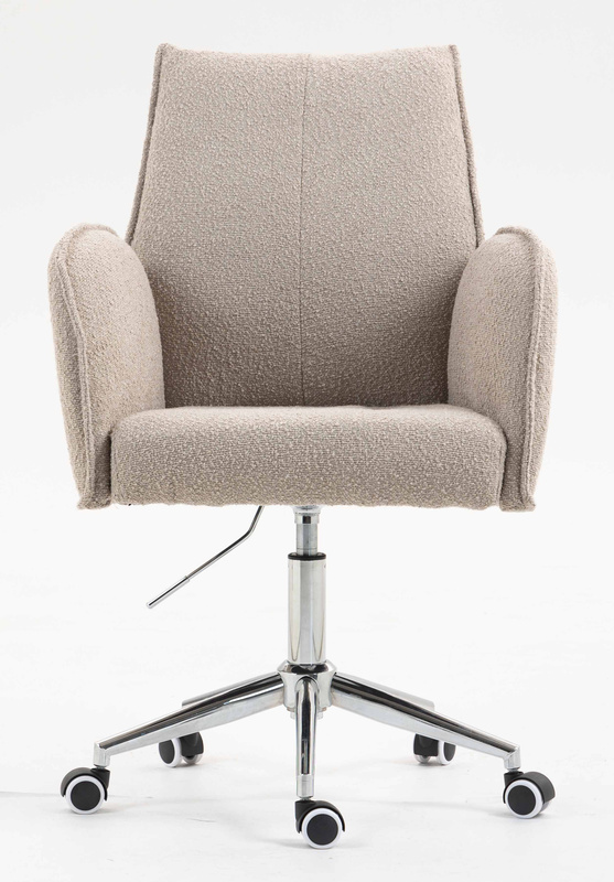 HR280K Scaun Latte Boucle cu Bază Cromata