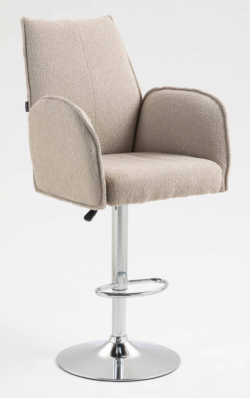 HR280W Scaun Latte Boucle cu Bază Cromata