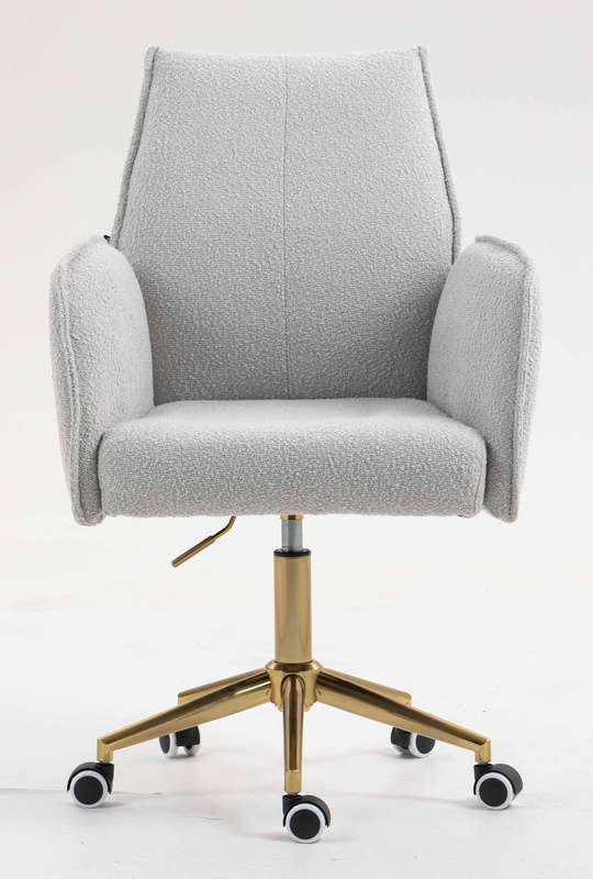 HR280K Scaun Gri Boucle cu Bază Aurie